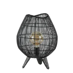 Straluma Kleine tafellamp Yumi mat zwart> Tafellampen|Draadlampen