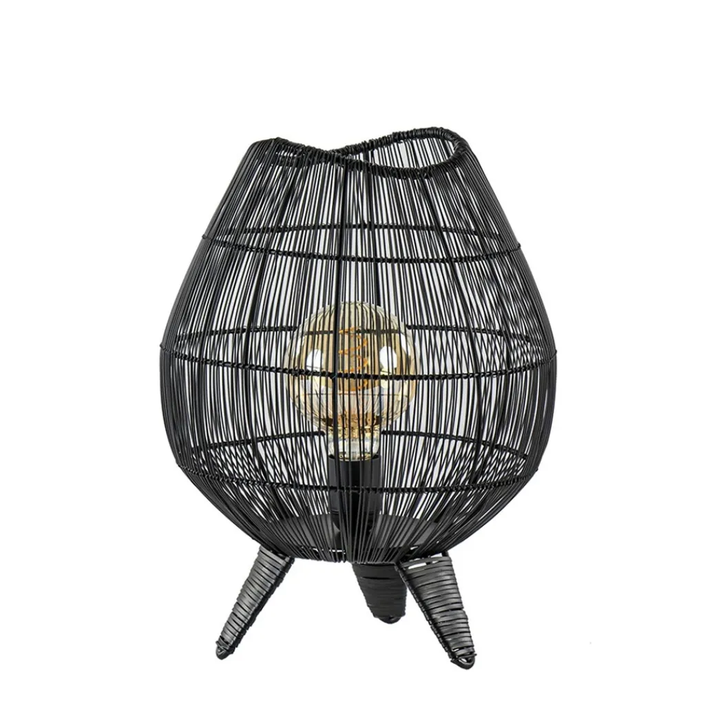 Straluma Kleine tafellamp Yumi mat zwart> Tafellampen|Draadlampen