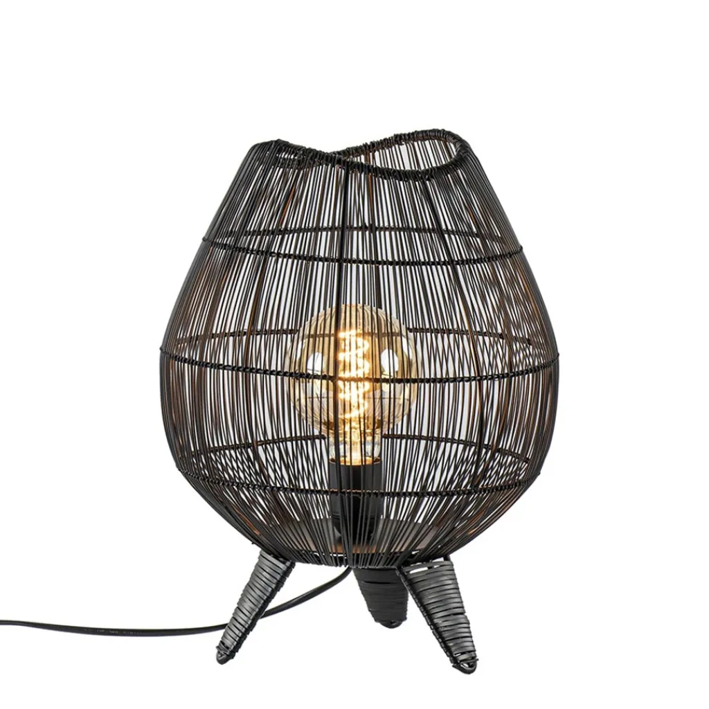Straluma Kleine tafellamp Yumi mat zwart> Tafellampen|Draadlampen