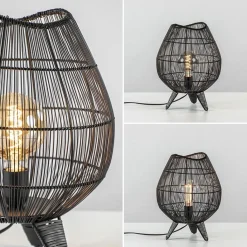 Straluma Kleine tafellamp Yumi mat zwart><noscript><img width=