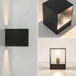 Straluma Kleine wandlamp up+down G9 zwart></noscript> Wandlampen