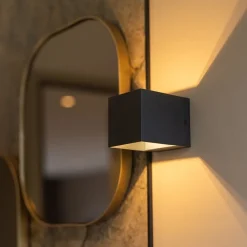 Straluma Kleine wandlamp up+down G9 zwart></noscript> Wandlampen