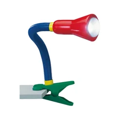 Straluma Klemlamp kinderkamer rood/blauw/groen> Kinderlampen|Bureaulampen