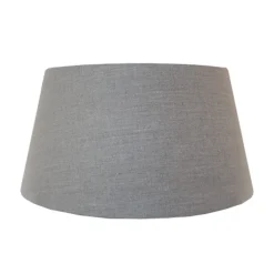 Straluma Lampenkap drum 45 cm vlaslinnen donker> Woonkamerlampen|Slaapkamerlampen