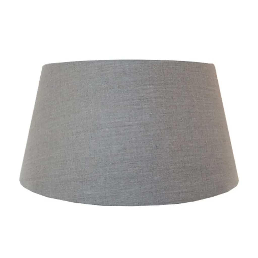 Straluma Lampenkap drum 45 cm vlaslinnen donker> Woonkamerlampen|Slaapkamerlampen