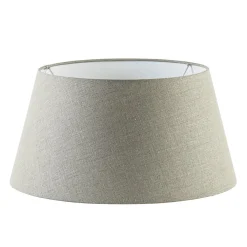 Straluma Lampenkap vlas linnen donker warm omgeslagen> Lampenkappen