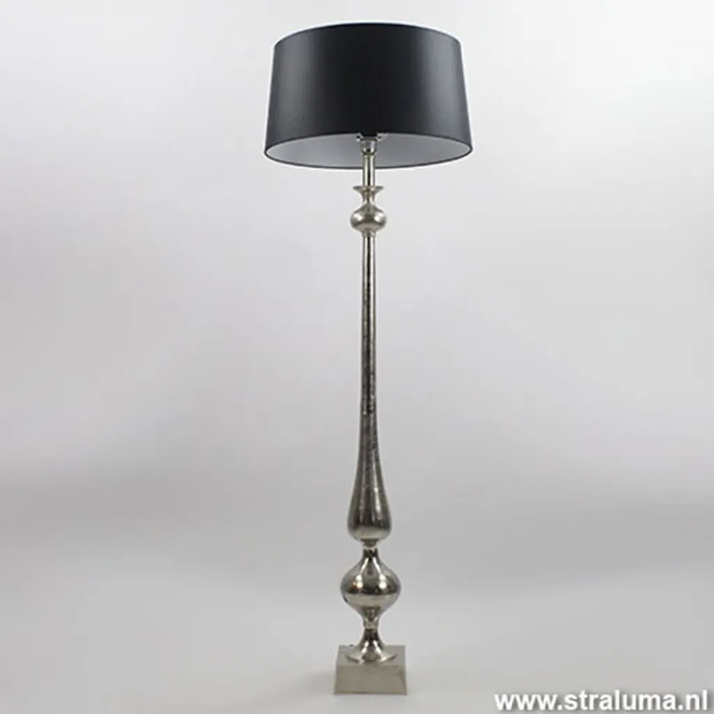 Straluma Lampenkap zwart Bridge 50 cm Chinz 20> Klassieke Verlichting|Woonkamerlampen