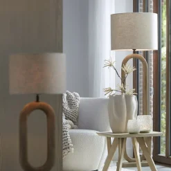 Straluma Lampvoet / vloerlamp Paceco hout naturel></noscript> Vloerlampen|Lampenvoeten