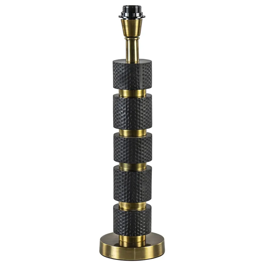 Straluma Lampvoet Azoyu zwart/brons exclusief kap> Lampenvoeten|Light and Living