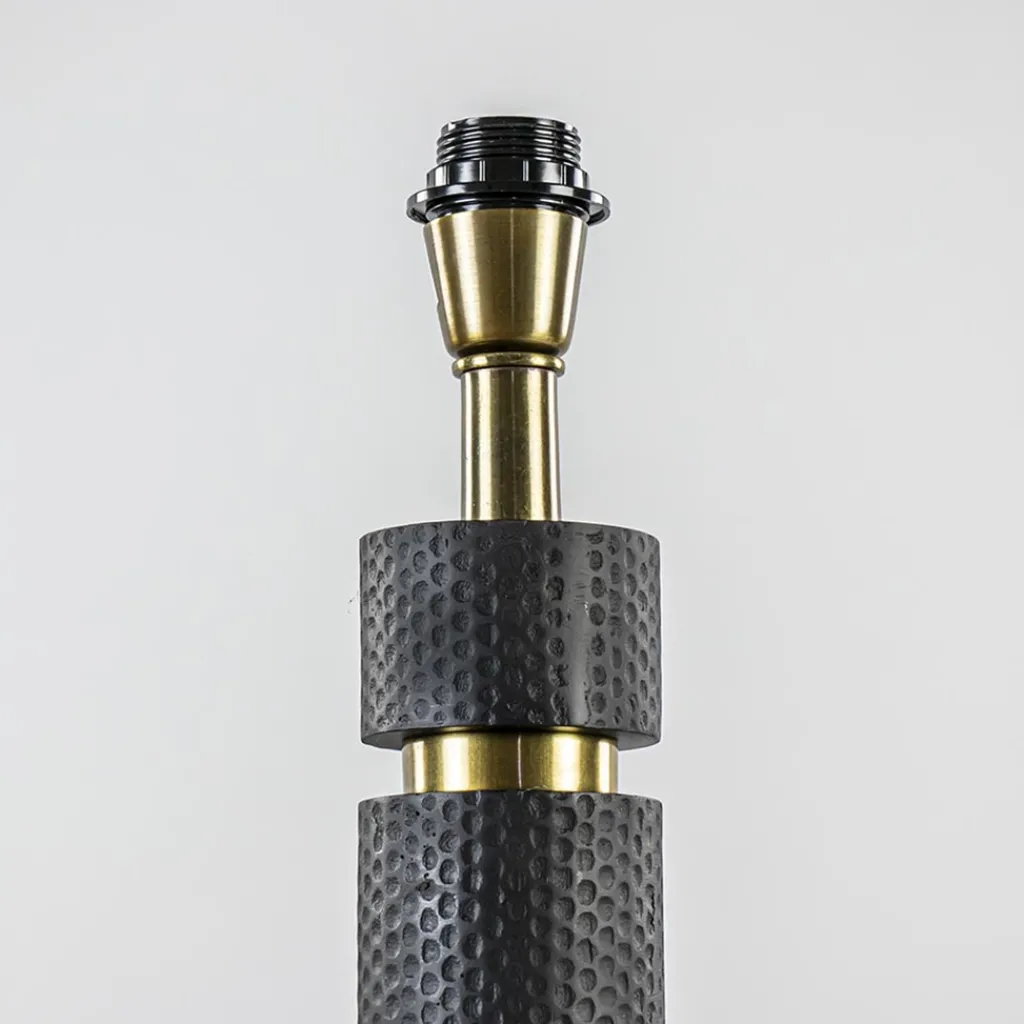 Straluma Lampvoet Azoyu zwart/brons exclusief kap> Lampenvoeten|Light and Living