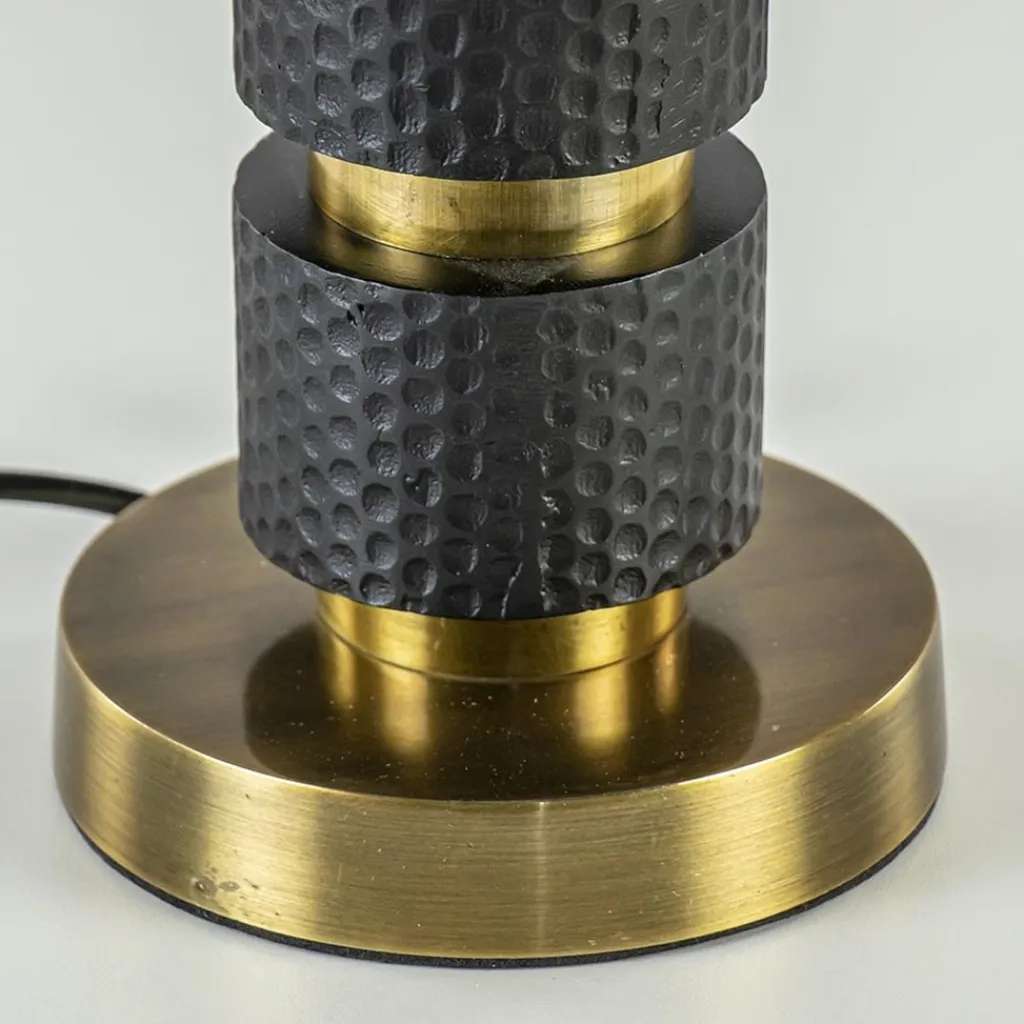 Straluma Lampvoet Azoyu zwart/brons exclusief kap> Lampenvoeten|Light and Living