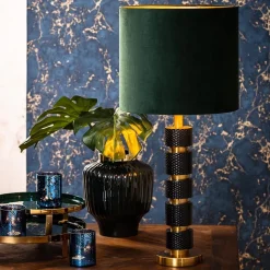 Straluma Lampvoet Azoyu zwart/brons exclusief kap><noscript><img width=