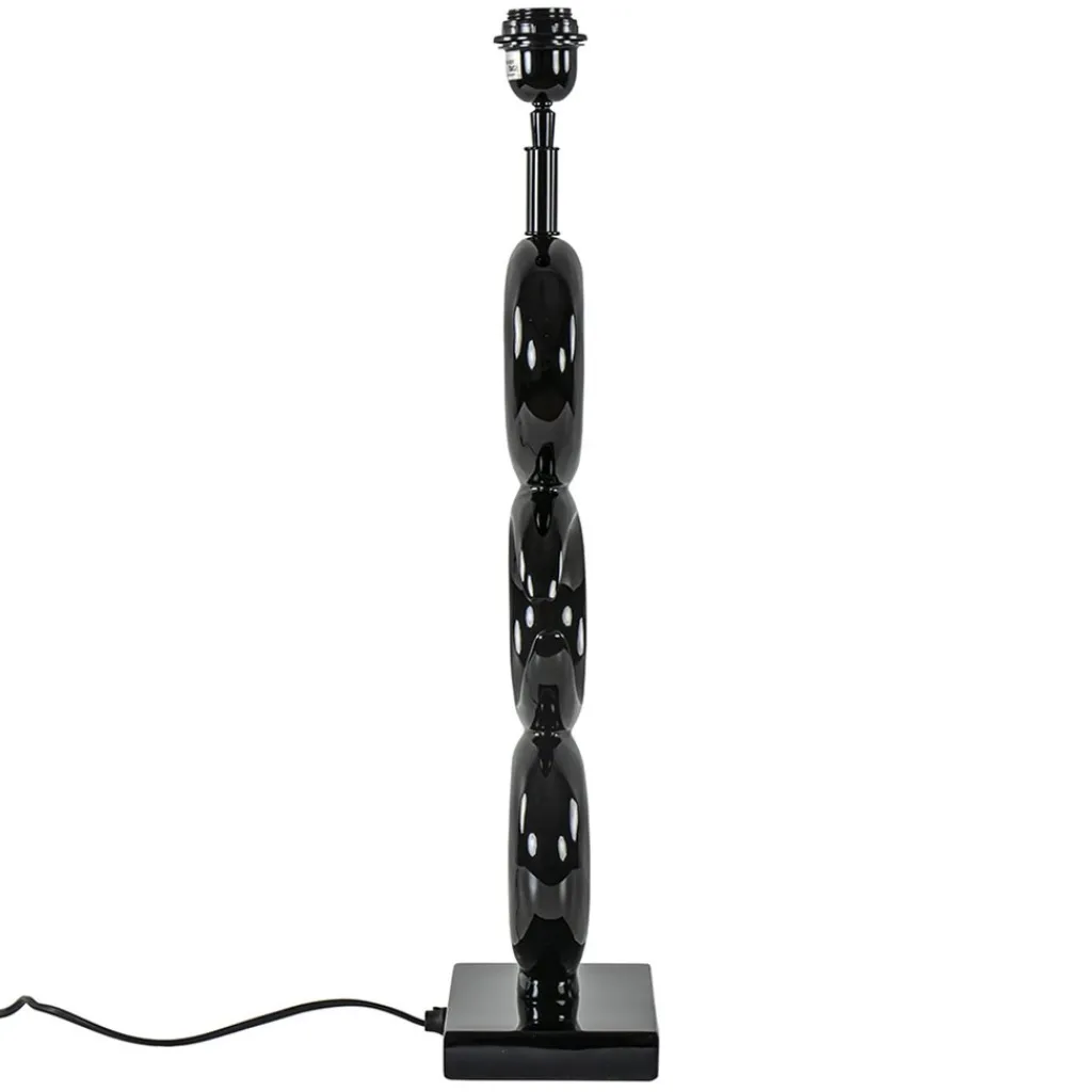 Straluma Lampvoet Maan shiny zwart exclusief kap> Tafellampen|Lampenvoeten