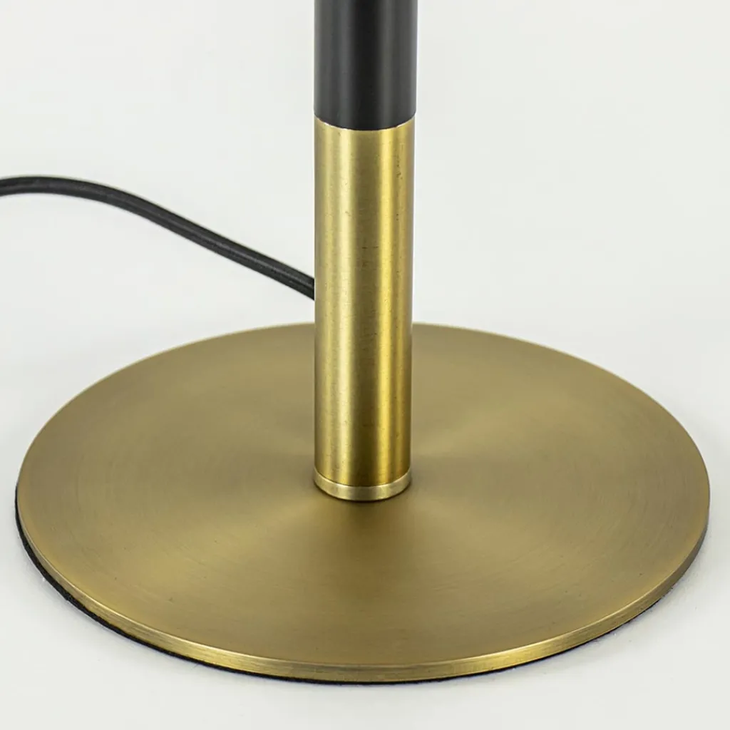 Straluma Lampvoet Rodrigo antiek brons / mat zwart excl. kap> Tafellampen|Lampenvoeten