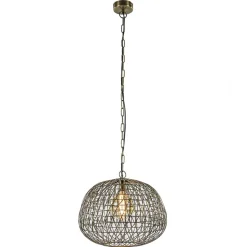 Straluma Landelijke hanglamp Alwina antiek brons L&L> Light and Living|Slaapkamerlampen