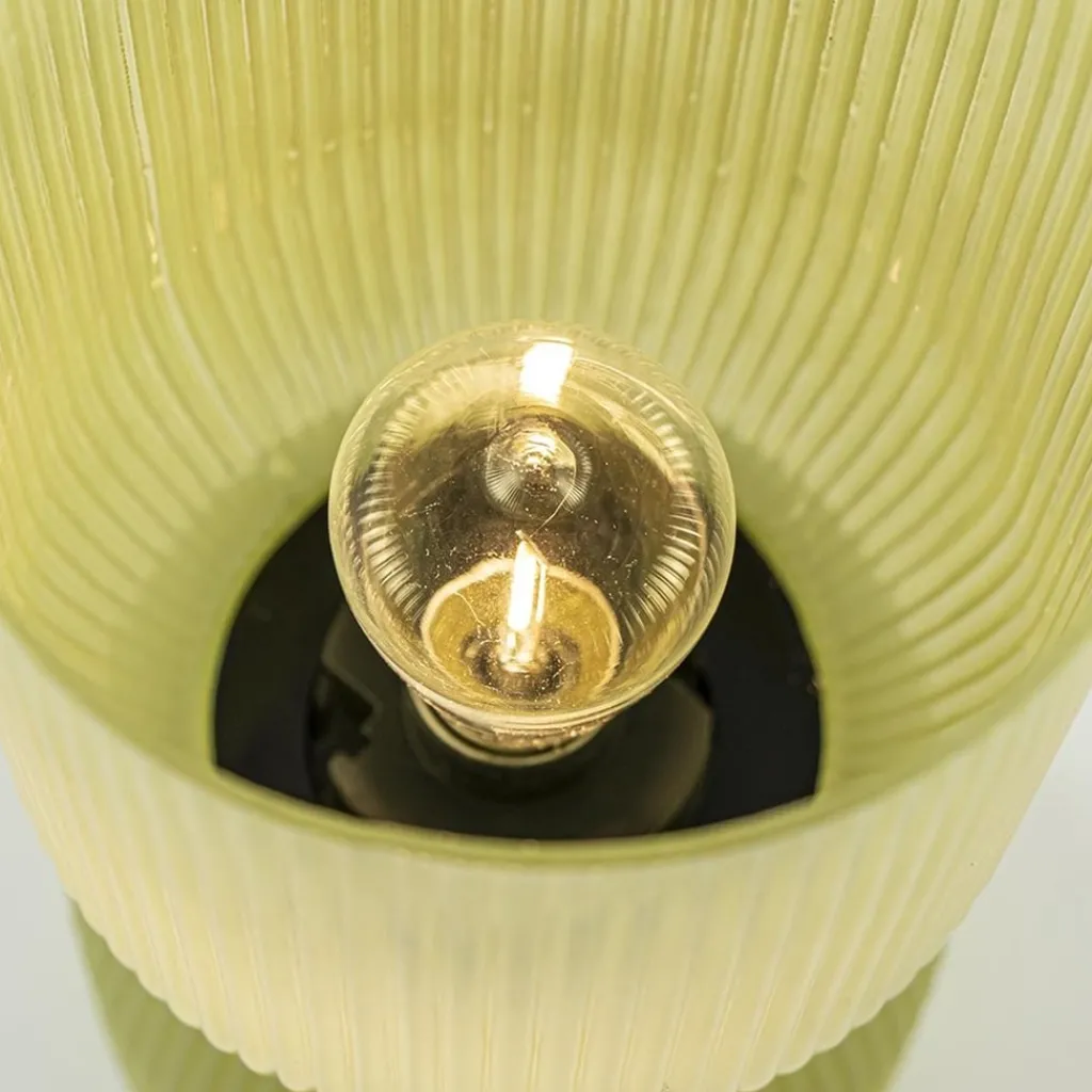 Straluma Landelijke Light and Living tafellamp olijfgroen op batterijen Phoebe> Tafellampen|Light and Living