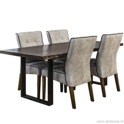 Straluma Landelijke stoel grijs met zwarte bies><noscript><img width=