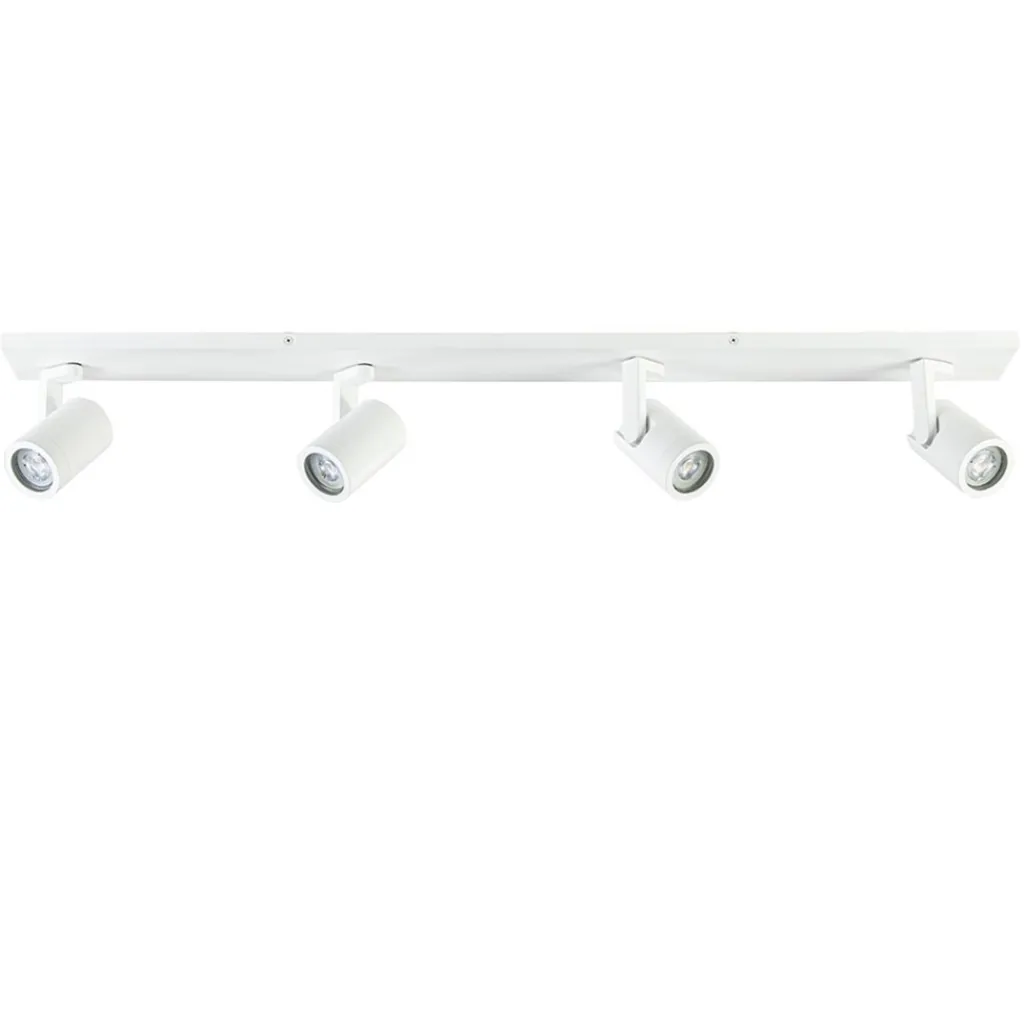 Straluma Langwerpige 4-lichts opbouwspot mat wit GU10> Opbouwspots|Halverlichting