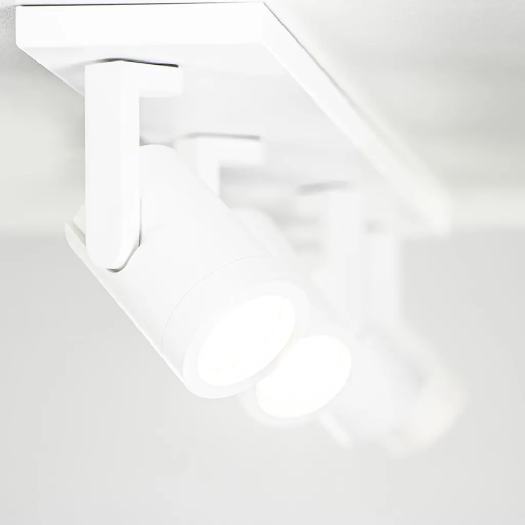 Straluma Langwerpige 4-lichts opbouwspot mat wit GU10> Opbouwspots|Halverlichting