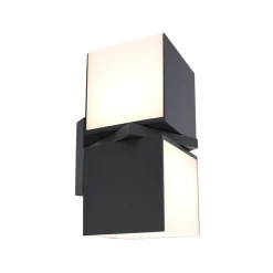 Straluma LED buitenlamp dubbele kubus draaibaar grijs IP54> Wandlampen|Buitenlampen