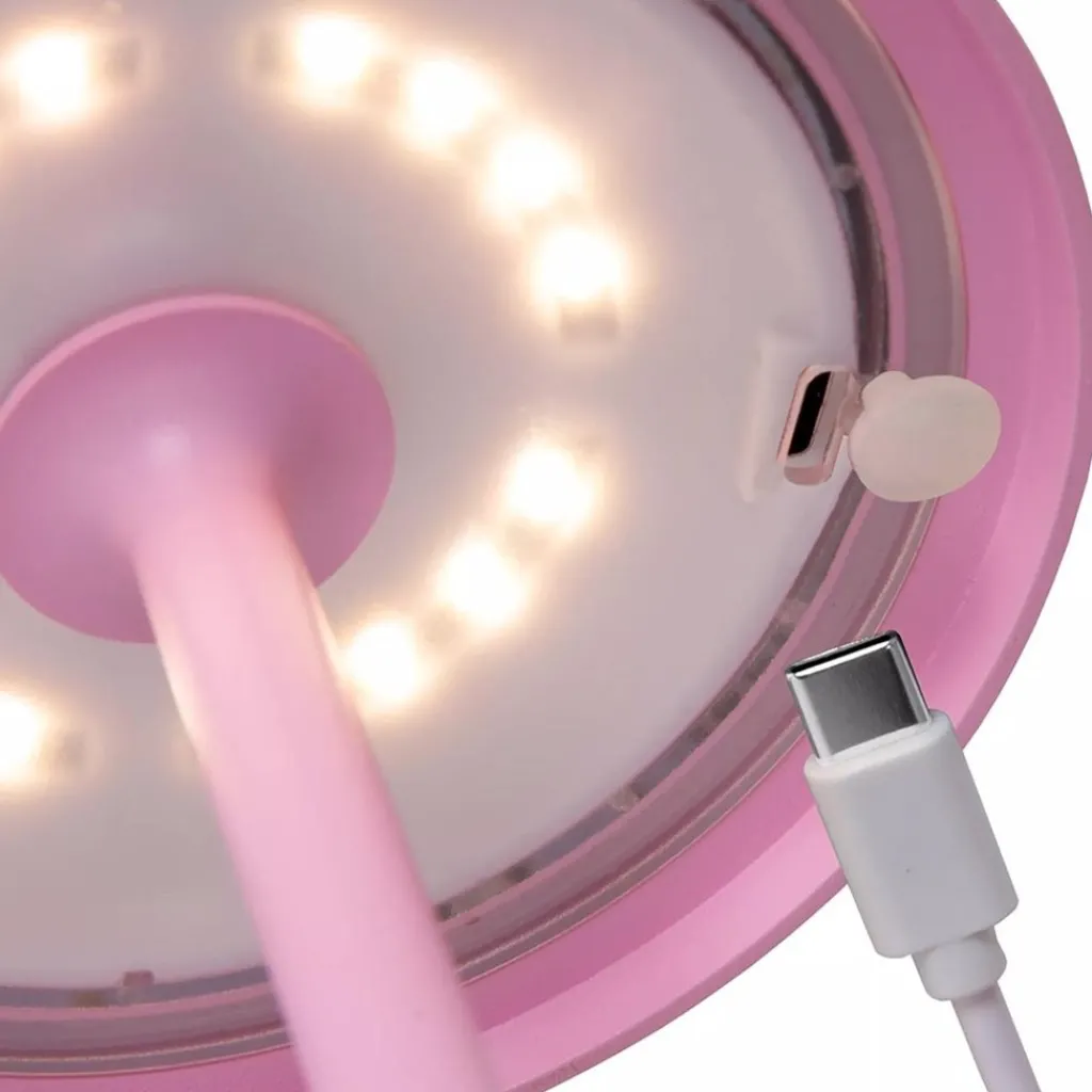 Straluma LED buitenlamp op batterij roze IP54> Tafellampen|Buitenlampen