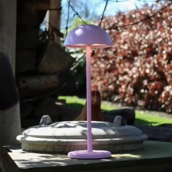 Straluma LED buitenlamp op batterij roze IP54><noscript><img width=