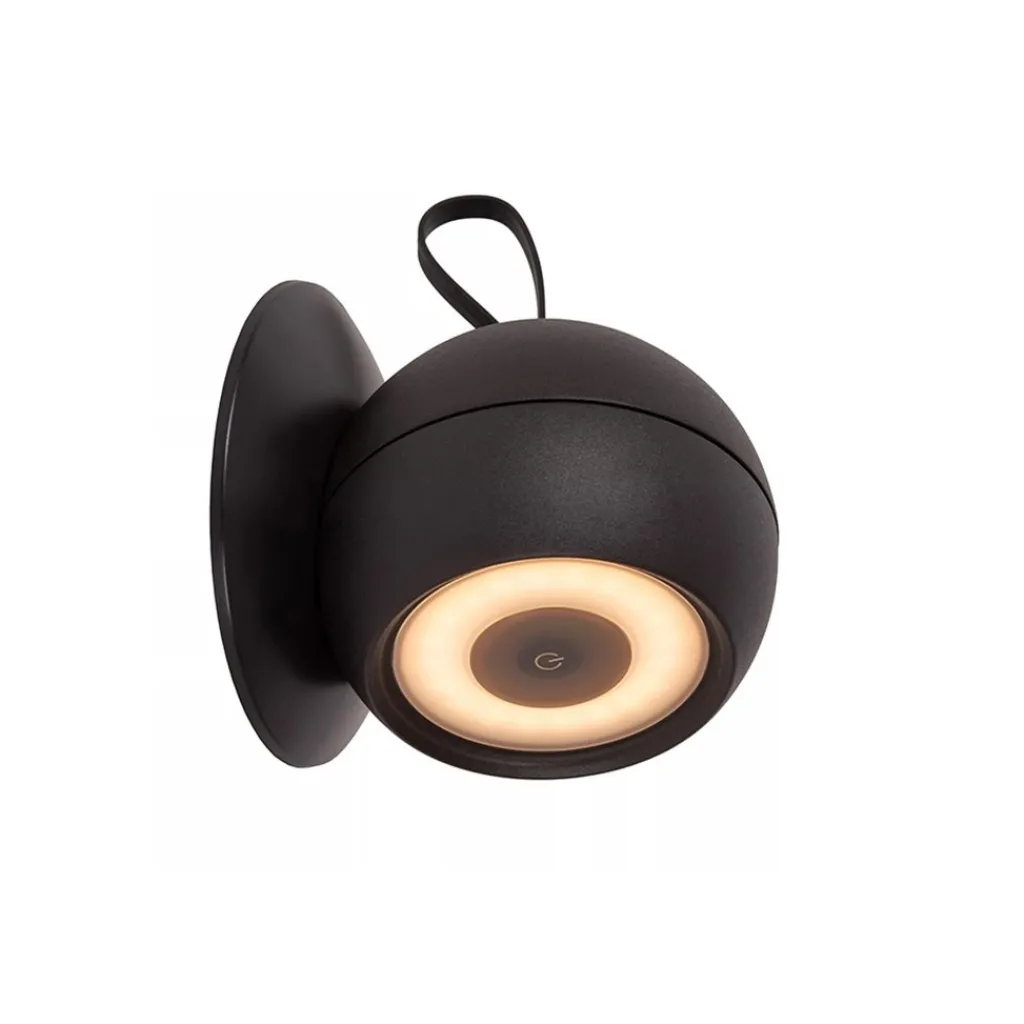 Straluma LED buitenlamp oplaadbaar zwart dimbaar> Buitenlampen|LED Wandlampen