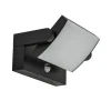 Straluma LED buitenlamp zwart met draaibare kap en sensor> Wandlampen|Buitenlampen