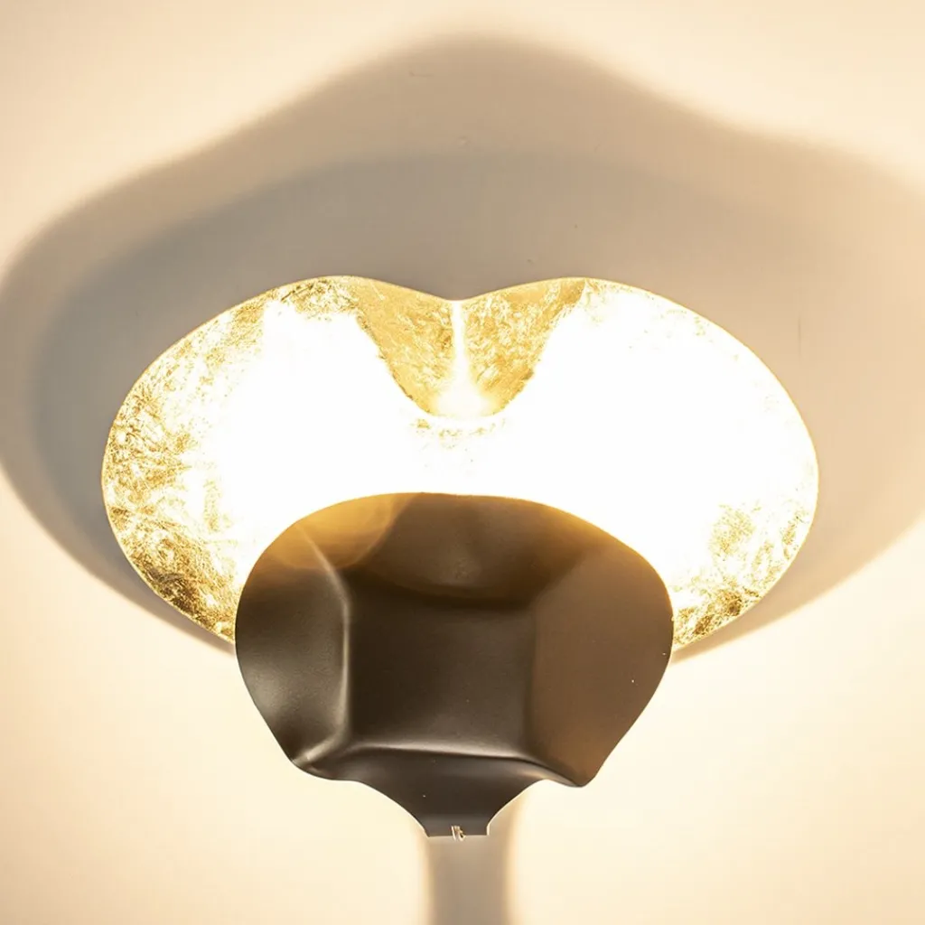 Straluma LED design wand/plafondlamp brons met goldleaf> Plafondlampen|Wandlampen