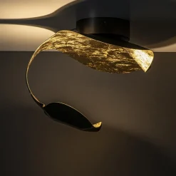 Straluma LED design wand/plafondlamp brons met goldleaf><noscript><img width=