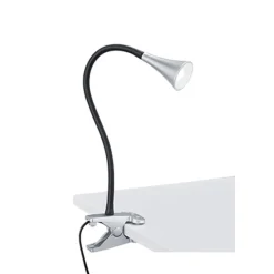 Straluma LED klemlamp/klemspot zwart met zilver> Bedlampjes|Bureaulampen