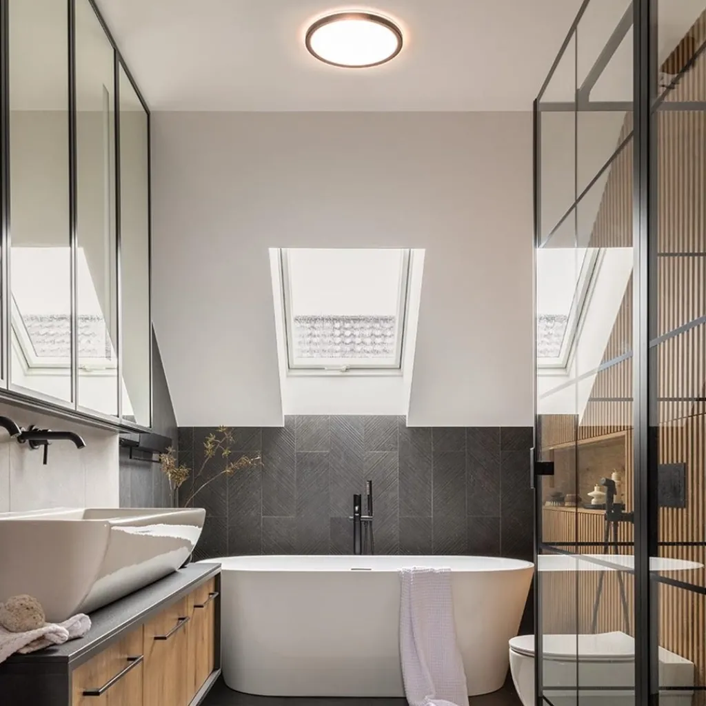 Straluma LED plafondlamp met 3 licht opties zwart rond> Plafondlampen|Wandlampen