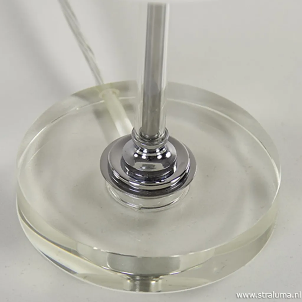 Straluma LED tafellamp chroom/opaal glas dimbaar> Tafellampen|Touch Lampen