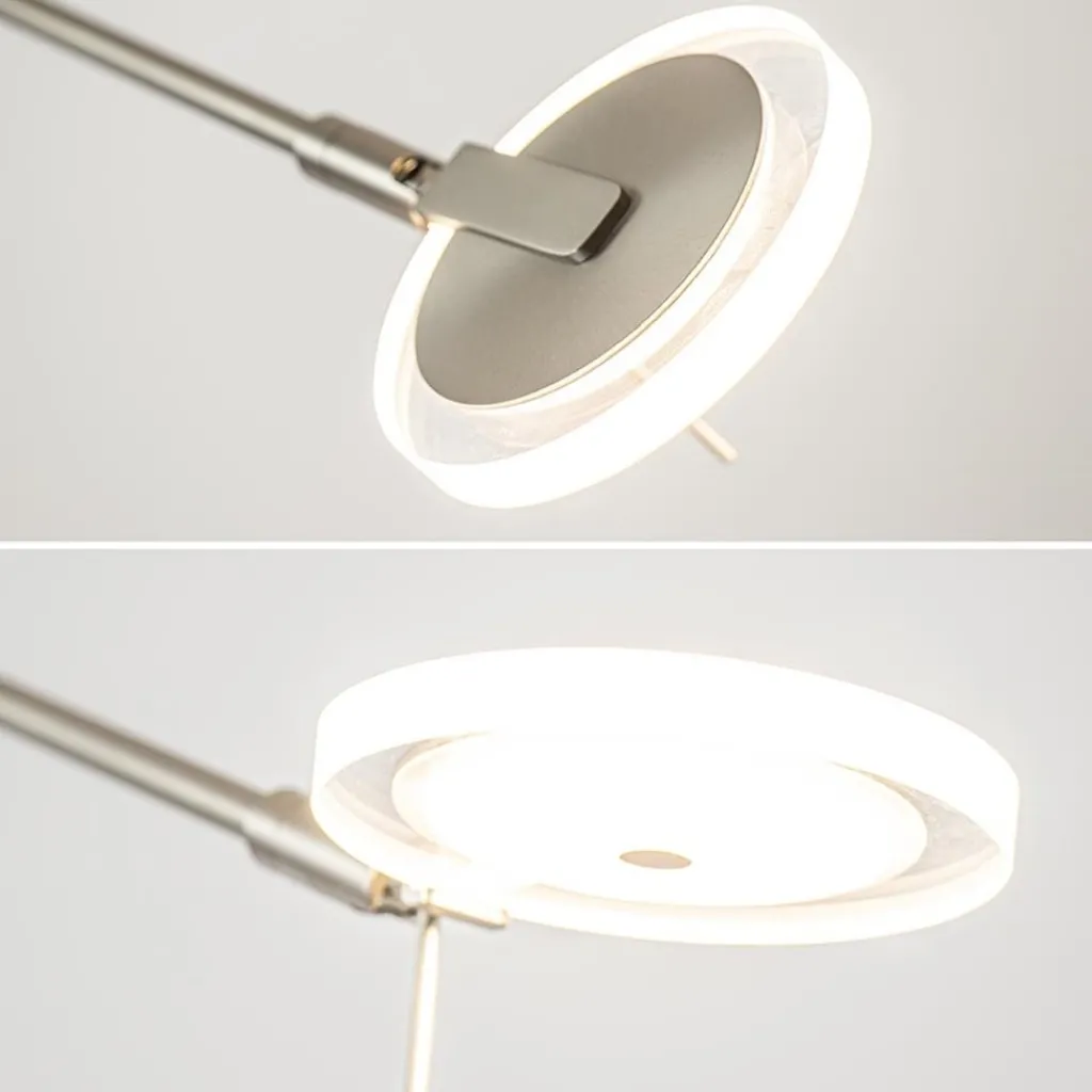 Straluma LED vloerlamp staal met uplighter en helder glas> Vloerlampen|Leeslampen