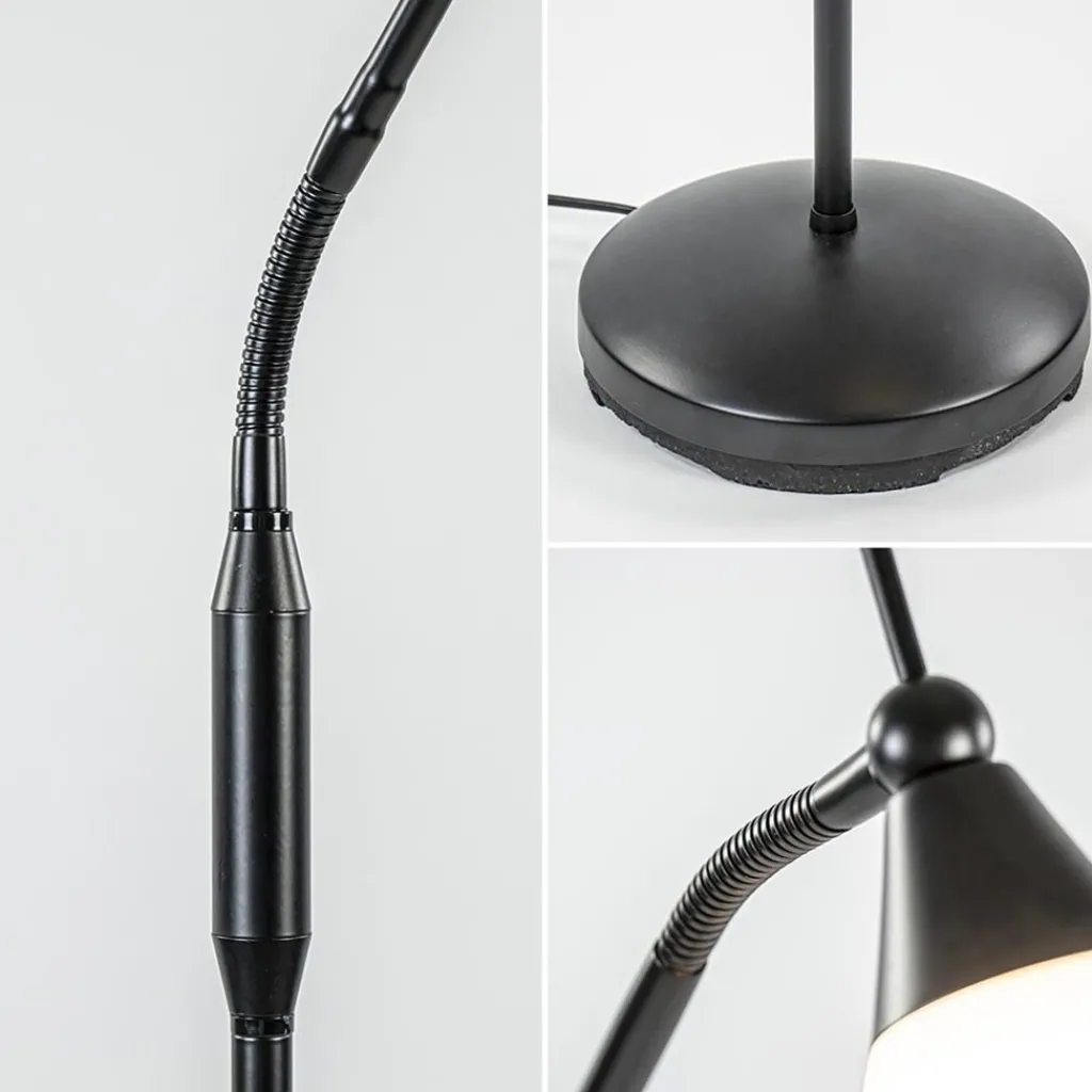Straluma LED vloer/leeslamp Touchy verstelbaar zwart> Vloerlampen|Leeslampen