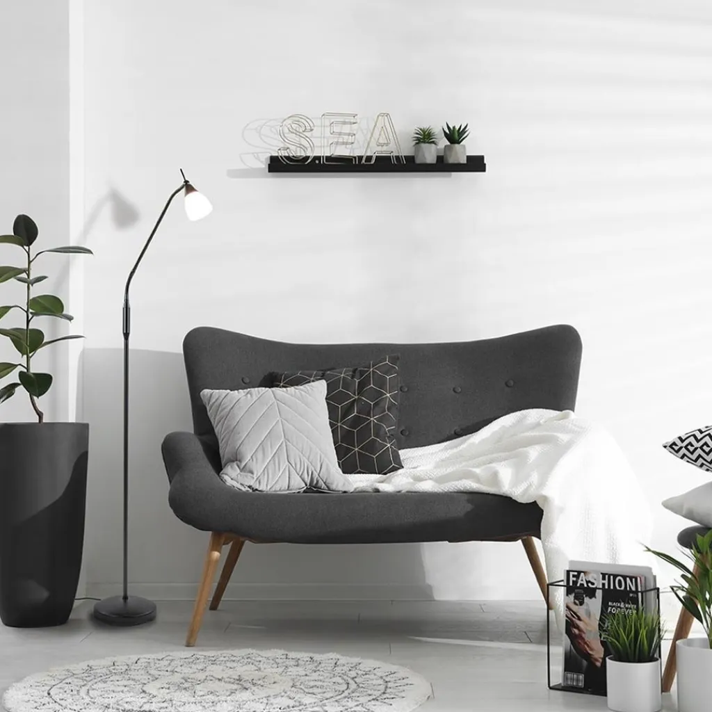 Straluma LED vloer/leeslamp Touchy verstelbaar zwart> Vloerlampen|Leeslampen