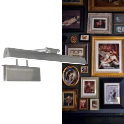 Straluma LED wandlamp schilderij geborsteld staal dimbaar><noscript><img width=