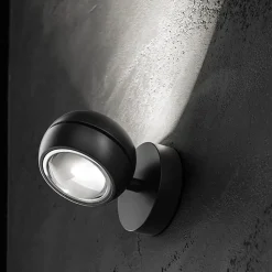 Straluma LED wandlamp up+down Nautilus Mini zwart verstelbaar><noscript><img width=