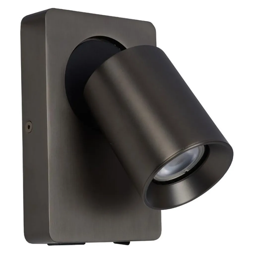 Straluma LED wandspot zwart staal met USB aansluiting> Wandlampen|LED Wandlampen