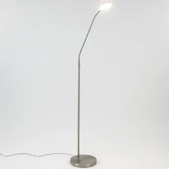 Straluma Leeslamp Denia Flex nikkel dim-to-warm> Vloerlampen|Leeslampen