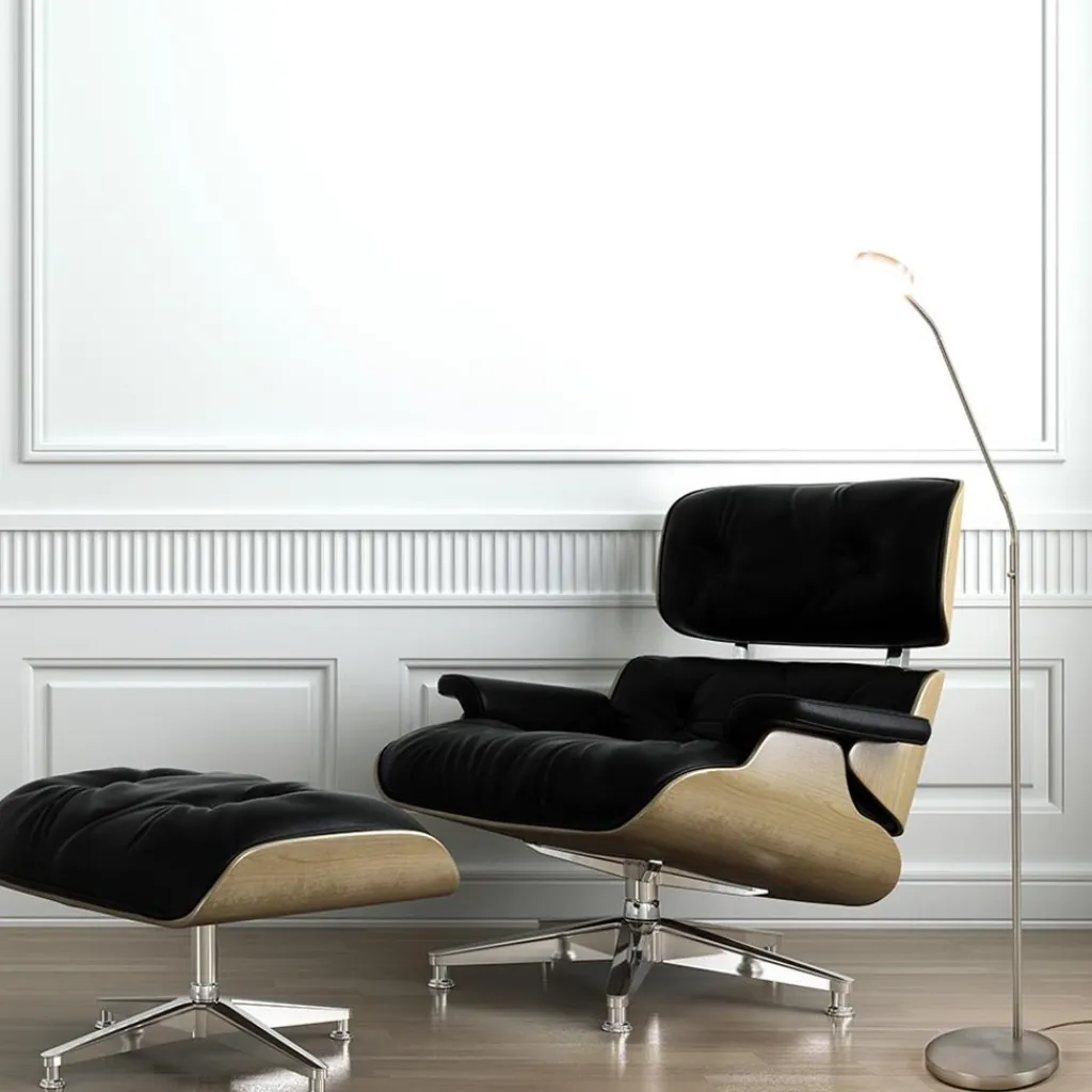 Straluma Leeslamp Denia Flex nikkel dim-to-warm> Vloerlampen|Leeslampen