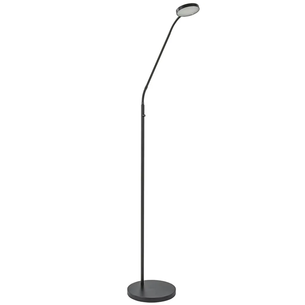 Straluma Leeslamp Denia Flex zwart dim-to-warm> Vloerlampen|Leeslampen