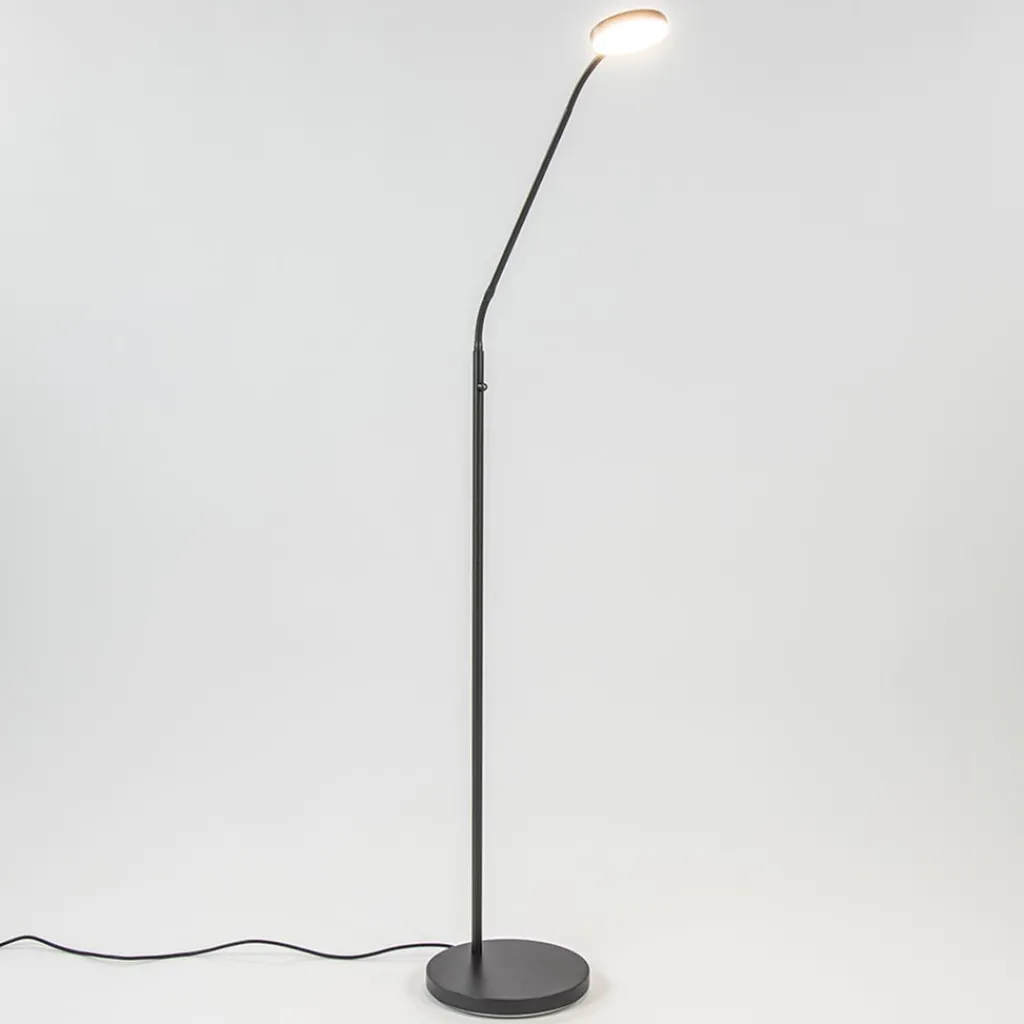 Straluma Leeslamp Denia Flex zwart dim-to-warm> Vloerlampen|Leeslampen