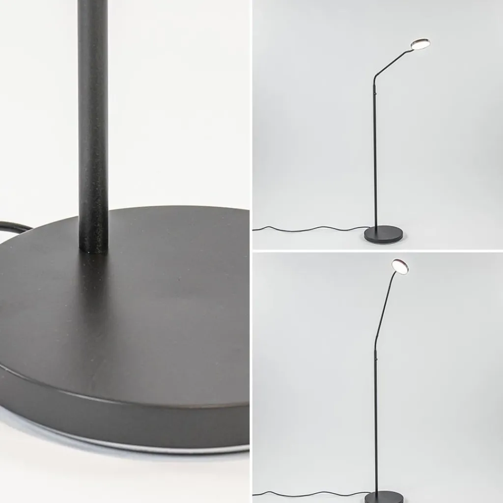 Straluma Leeslamp Denia Flex zwart dim-to-warm> Vloerlampen|Leeslampen