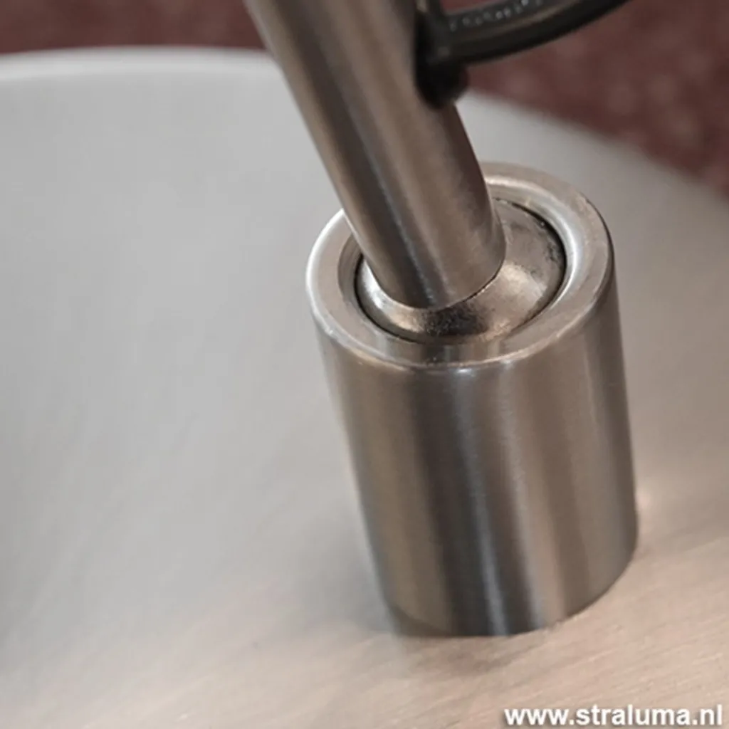 Straluma Leeslamp nikkel led + tastdimmer> Vloerlampen|Leeslampen