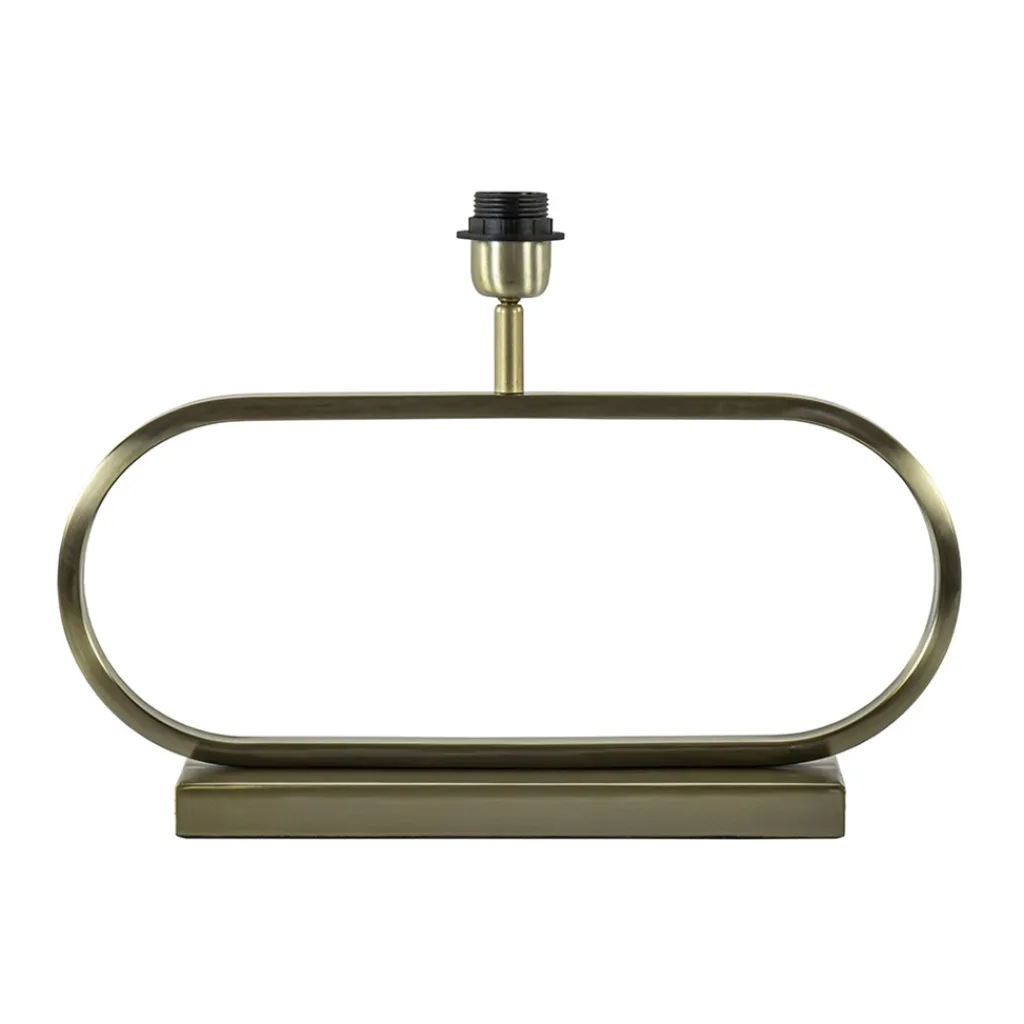 Straluma Licht and Living lampvoet Jamiro licht goud ovaal> Tafellampen|Lampenvoeten