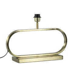 Straluma Licht and Living lampvoet Jamiro licht goud ovaal> Tafellampen|Lampenvoeten