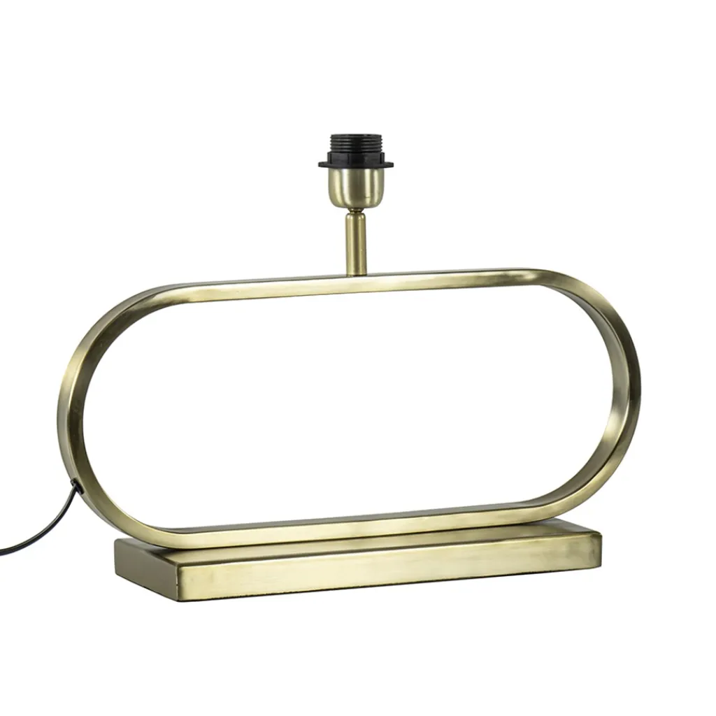 Straluma Licht and Living lampvoet Jamiro licht goud ovaal> Tafellampen|Lampenvoeten