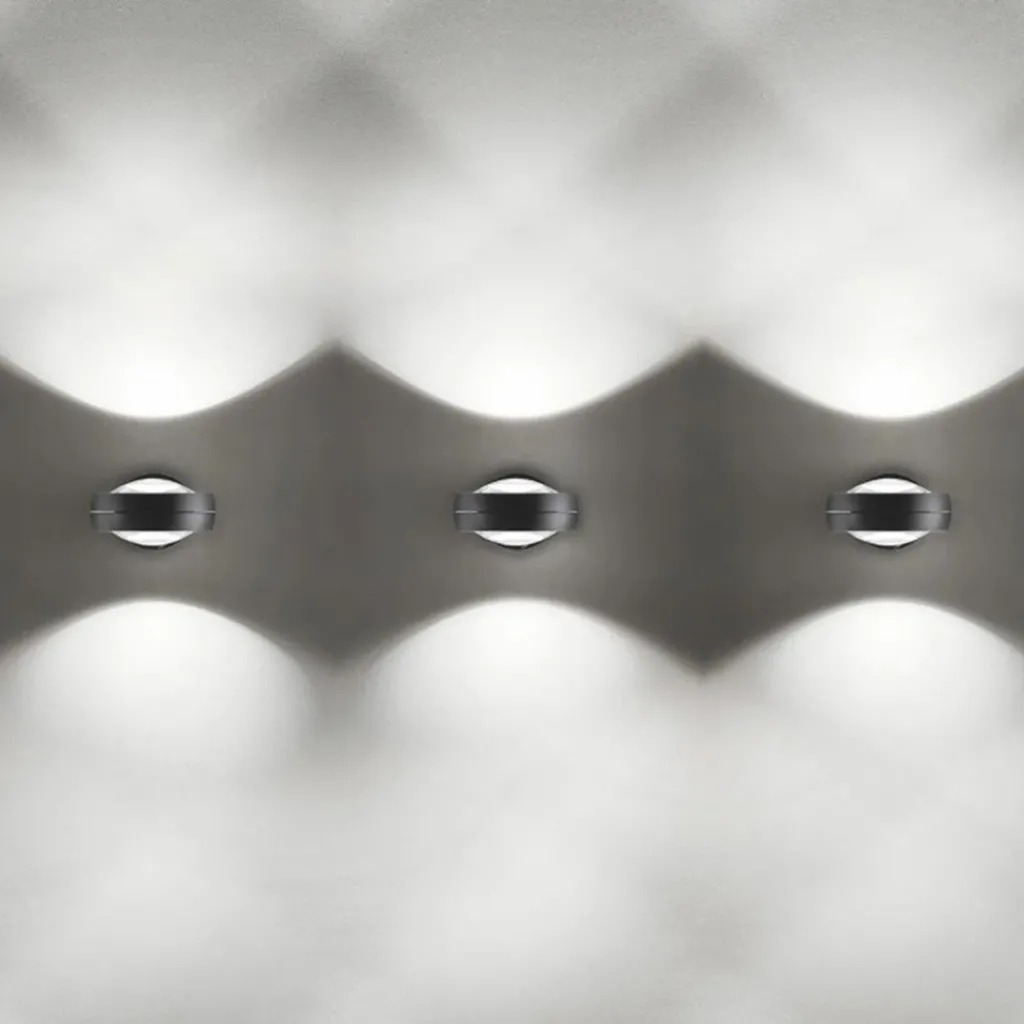 Straluma 2-Lichts design wandlamp Nautilus zwart/chroom> Wandlampen|Keukenverlichting