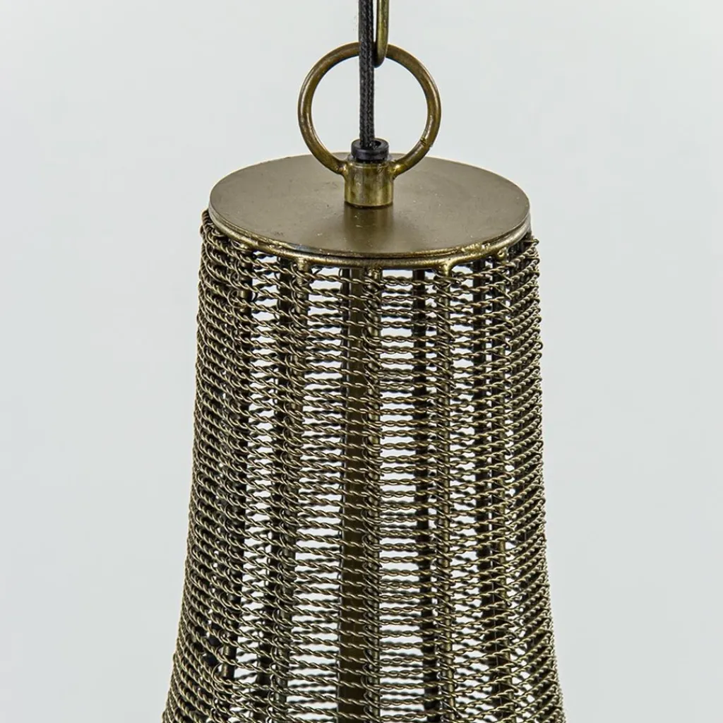 Straluma 2-Lichts hanglamp Khedira mat zwart/brons> Eettafellampen|Draadlampen